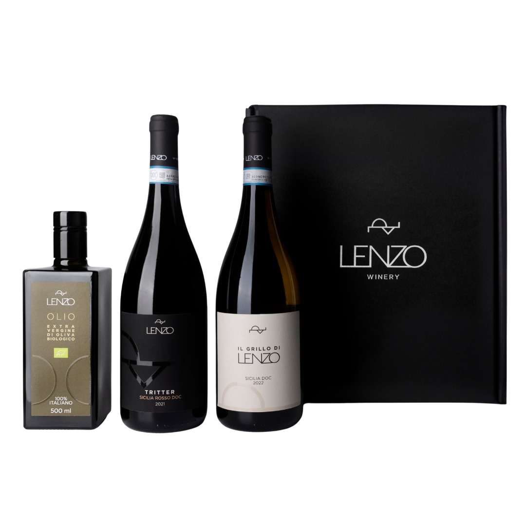 GIFT BOX 2 BOTTIGLIE + OLIO EXTRAVERGINE DI OLIVA
